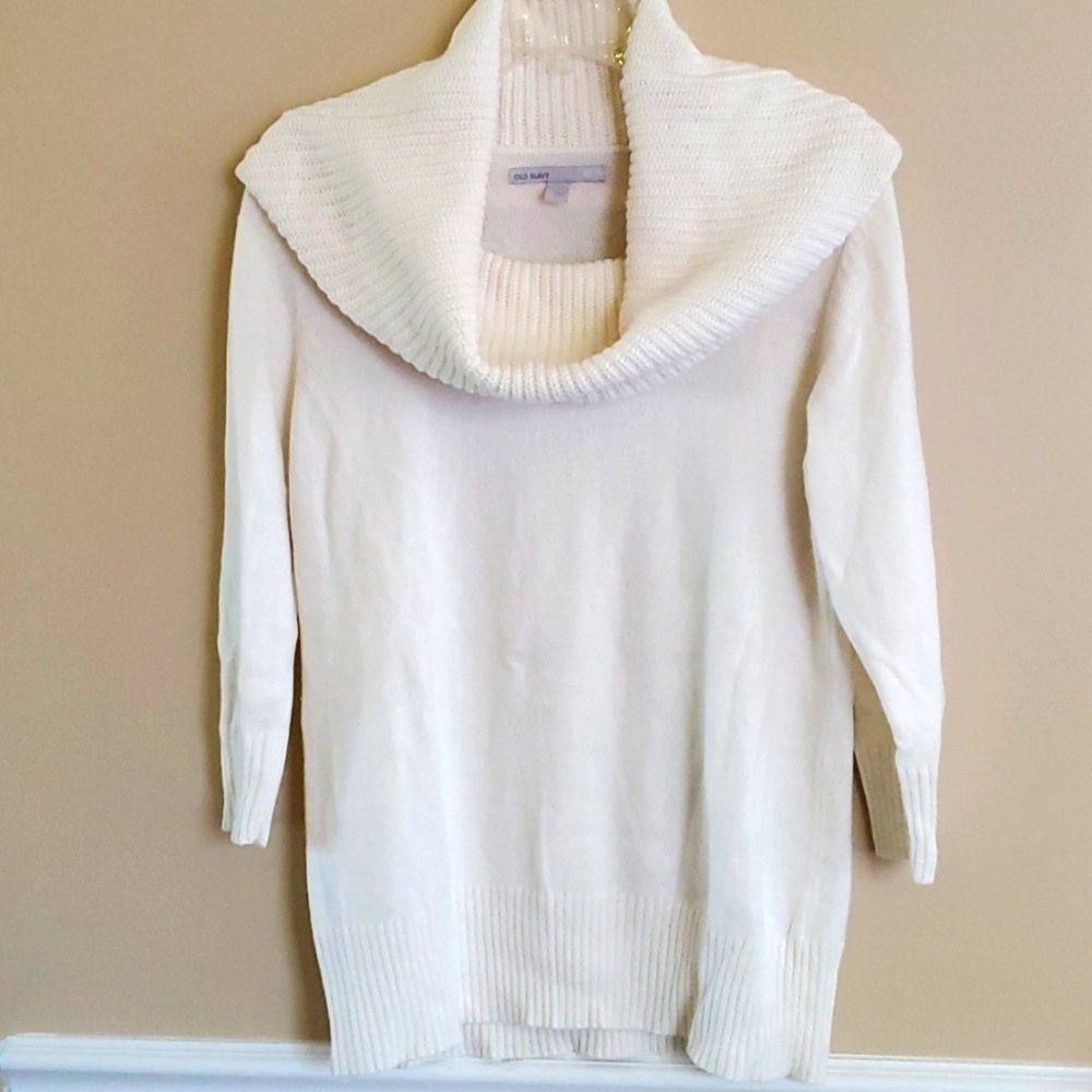 Cream cowlneck Old Navy Sweater